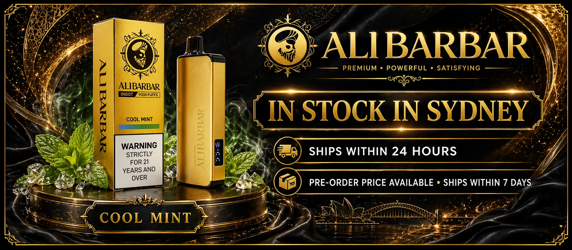 Alibarbar 12000 Puffs Rechargeable Disposable Vape