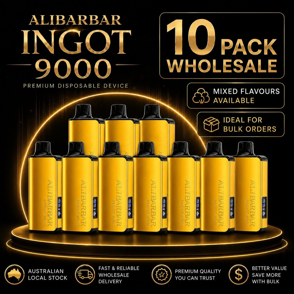 ALIBARBAR INGOT 9000 Melbourne Stock ALIBARBAR INGOT 9000 Melbourne Stock