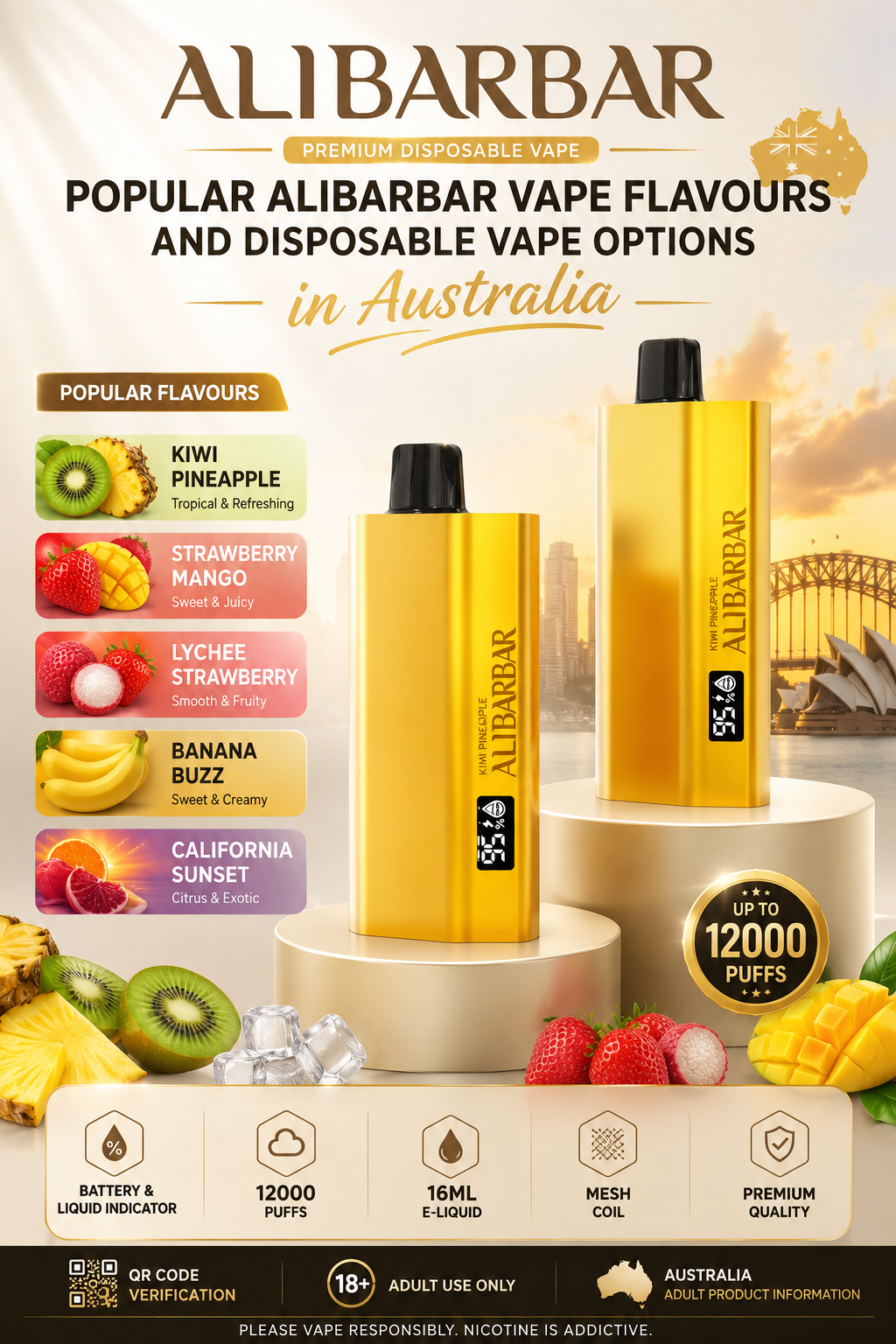 Popular Alibarbar Vape Flavours and Disposable Vape Options in Australia