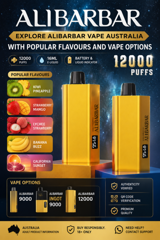 Explore Alibarbar Vape Australia with Popular Flavours and Vape Options