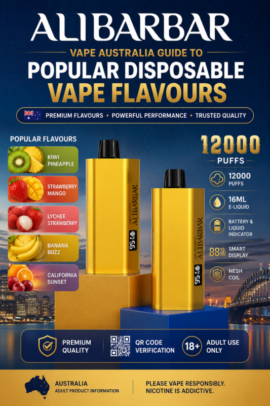 Alibarbar Vape Australia Guide to Popular Disposable Vape Flavours