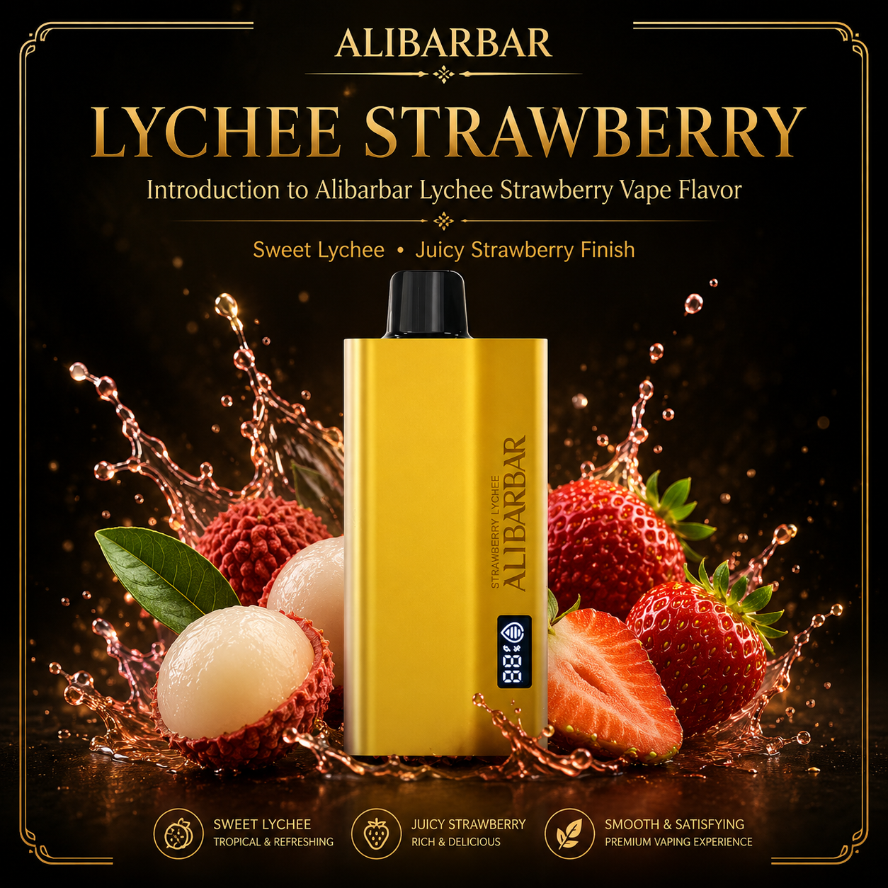 ALIBARBAR Lychee Strawberry Flavour Australia