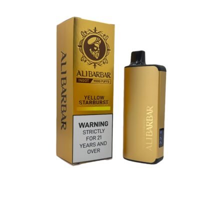 Alibarbar Vape 9000 (Yellow Star Burst) – In stock in Australia; rapid dispatch.